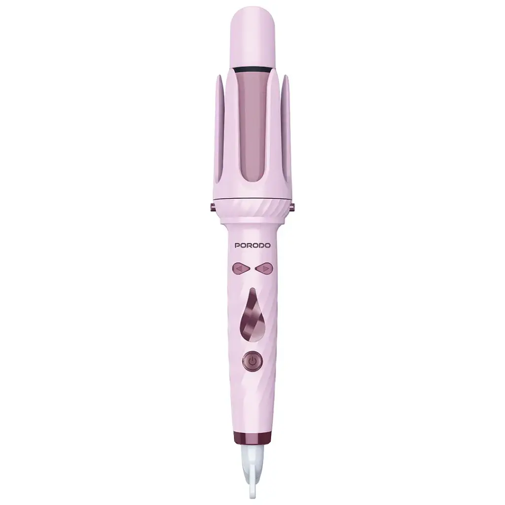 Portable Autatiomc 5 In 1 Hair Styling Tool 50W with Auto-Wrap Curling and Straightening / 5 Styling Modes / 5 Heat Levels / Safe Auto Shut-Off / PTC Even Heating - Pink