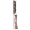 Lifestyle Rechargeable & Foldable Mini Electrical Hair Straightener Comb / Even Heat Distribution Brush / Ceramic‐Coated Teeth / 3 Heat Modes / Auto Safety Shut‐off - Pink