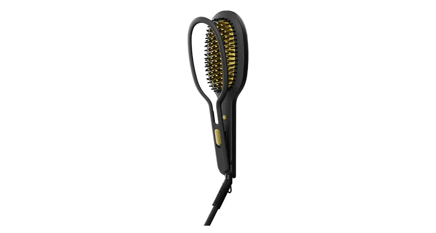Lifestyle Automatic Hair Straightener 70W / 4 Temperature Levels / PTC Fast Heating / Ceramic Coating / Rapid Heat-Up Technology / 360° Swivel Cord(1.8M) / Safety Auto Shut-Off - Black & Gold
